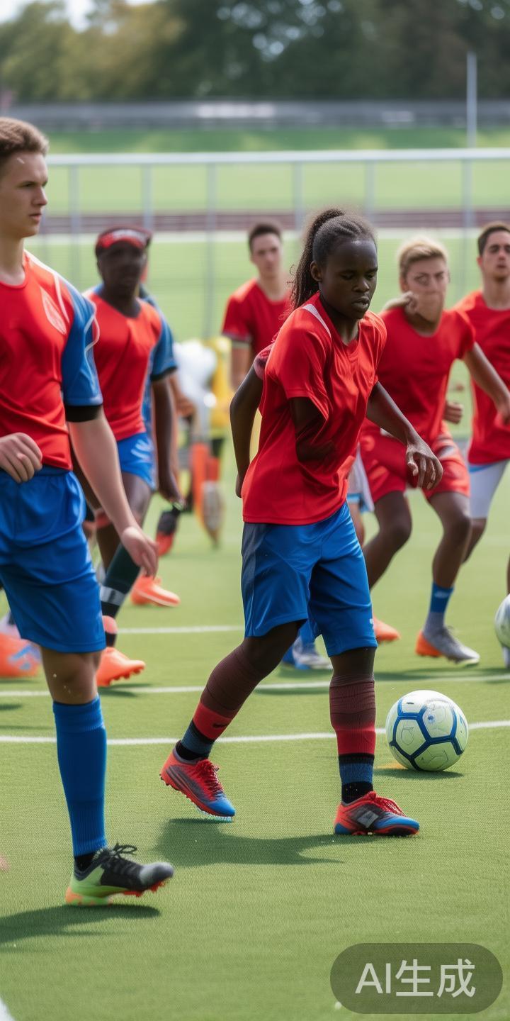 足球作为一项团队运动，技术、战术和体能的协调发展至